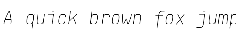 Preview of FONTSPRING DEMO - Klartext Mono Thin Italic font