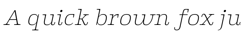 Preview of FONTSPRING DEMO - Klaud Light Italic Regular font