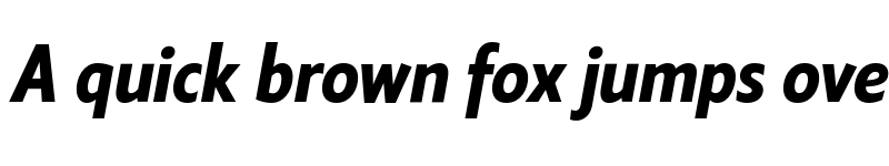 Preview of FONTSPRING DEMO - Klein Condensed Bold Italic font