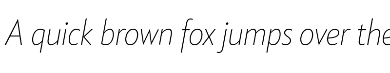 Preview of FONTSPRING DEMO - Klein Condensed Extralight Italic font