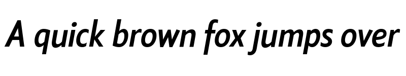 Preview of FONTSPRING DEMO - Klein Condensed Medium Italic font