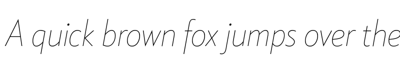 Preview of FONTSPRING DEMO - Klein Condensed Thin Italic font