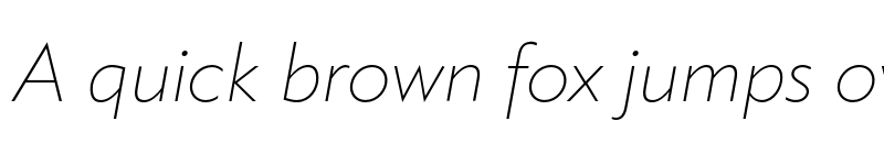 Preview of FONTSPRING DEMO - Klein Extralight Italic font