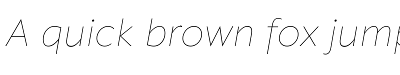 Preview of FONTSPRING DEMO - Klein Text Thin Italic font