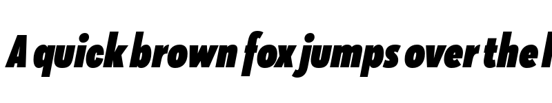 Preview of FONTSPRING DEMO - Klik Black Condensed Italic Regular font