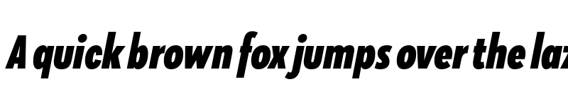 Preview of FONTSPRING DEMO - Klik ExtraBold Condensed Italic Regular font