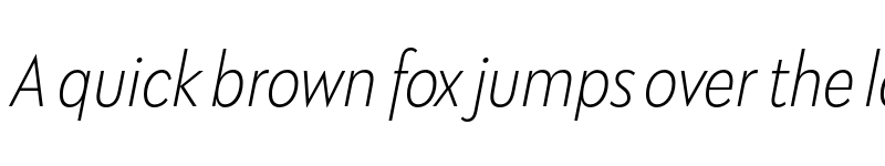 Preview of FONTSPRING DEMO - Klik ExtraLight Narrow Italic Regular font