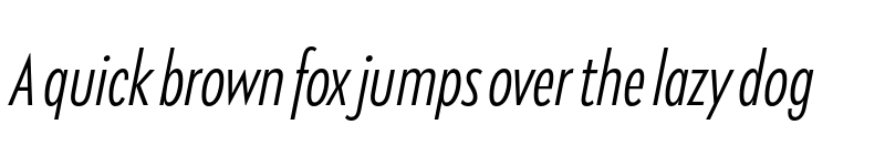Preview of FONTSPRING DEMO - Klik Light Condensed Italic Regular font