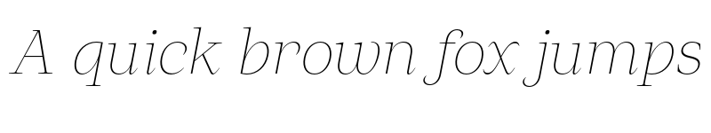 Preview of FONTSPRING DEMO - Klimaks Thin Italic font