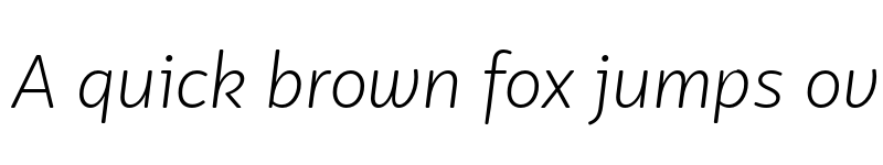 Preview of FONTSPRING DEMO - Knedle Thin Italic font