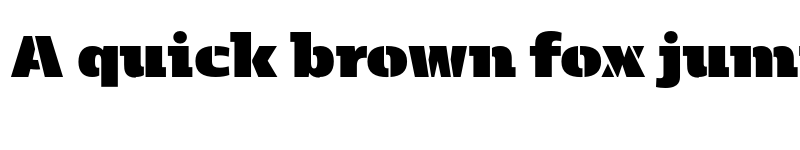 Preview of FONTSPRING DEMO - Kobenhavn C Stencil UltraBlack Regular font