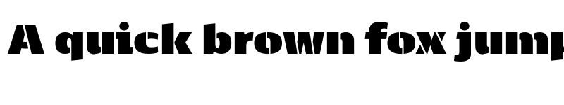 Preview of FONTSPRING DEMO - Kobenhavn CS Stencil UltraBlack Regular font