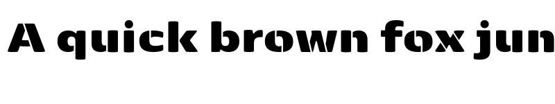 Preview of FONTSPRING DEMO - Kobenhavn Sans Stencil ExBlack Regular font