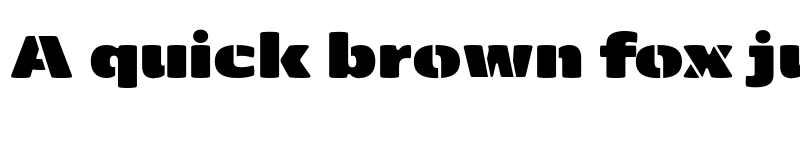 Preview of FONTSPRING DEMO - Kobenhavn Sans Stencil Heavy Regular font