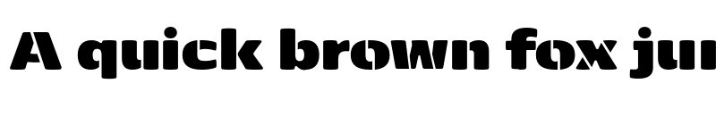 Preview of FONTSPRING DEMO - Kobenhavn Sans Stencil UltraBlack Regular font