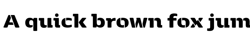 Preview of FONTSPRING DEMO - Kobenhavn Stencil Black Regular font