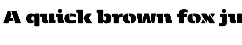 Preview of FONTSPRING DEMO - Kobenhavn Stencil UltraBlack Regular font