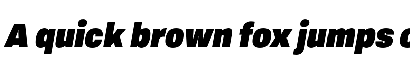 Preview of FONTSPRING DEMO - Konkret Grotesk Pro Black Italic font