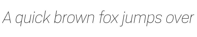 Preview of FONTSPRING DEMO - Konkret Grotesk Pro Thin Italic font