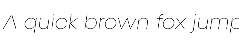 Preview of FONTSPRING DEMO - Konnect Thin Italic font