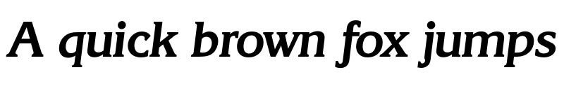 Preview of FONTSPRING DEMO - Korinth Serial Bold Italic font