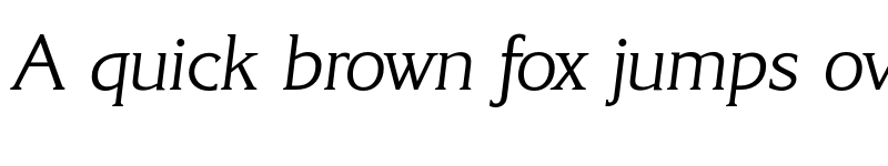Preview of FONTSPRING DEMO - Korinth Serial Light Italic font