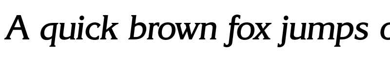 Preview of FONTSPRING DEMO - Korinth Serial Medium Italic font