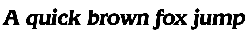 Preview of FONTSPRING DEMO - Korinth Serial Xbold Italic font