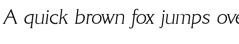 Preview of FONTSPRING DEMO - Korinth Serial Xlight Italic font