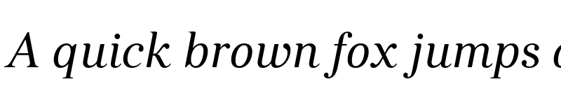 Preview of FONTSPRING DEMO - KosticSerif Italic font