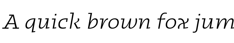 Preview of FONTSPRING DEMO - Kotto Slab Book Italic font