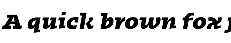 Preview of FONTSPRING DEMO - Kotto Slab ExtraBold Italic font