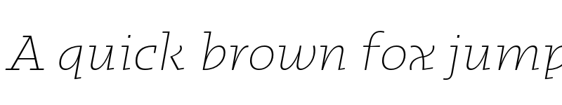 Preview of FONTSPRING DEMO - Kotto Slab ExtraLight Italic font