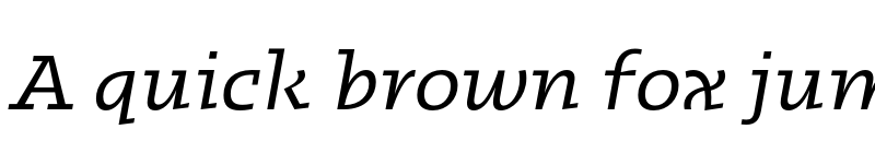 Preview of FONTSPRING DEMO - Kotto Slab Italic font