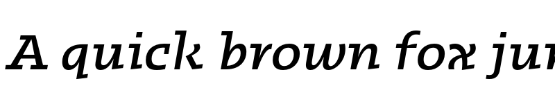 Preview of FONTSPRING DEMO - Kotto Slab Medium Italic font