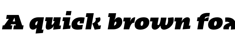 Preview of FONTSPRING DEMO - Kotto Slab Ultra Italic font