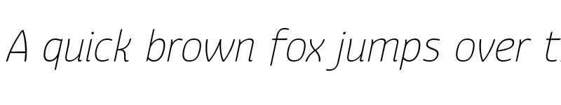 Preview of FONTSPRING DEMO - Kurstiva Thin Italic font