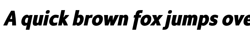 Preview of FONTSPRING DEMO - Kyrial Sans Pro Black Cond Italic font