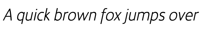 Preview of FONTSPRING DEMO - Kyrial Sans Pro Light Cond Italic font