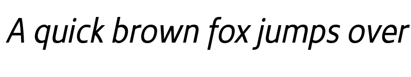 Preview of FONTSPRING DEMO - Kyrial Sans Pro Regular Cond Italic font