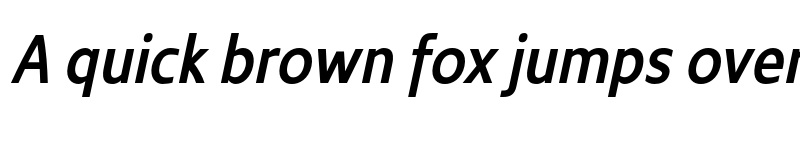 Preview of FONTSPRING DEMO - Kyrial Sans Pro SemiBold Cond Italic font