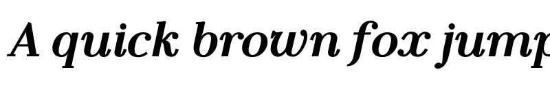 Preview of FONTSPRING DEMO - LaBodoni BoldItalic font