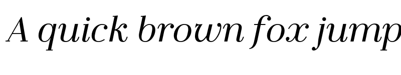 Preview of FONTSPRING DEMO - LaBodoni DemiLightItalic font