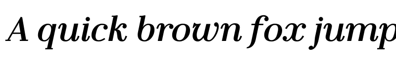 Preview of FONTSPRING DEMO - LaBodoni MediumItalic font