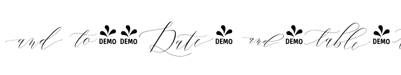 Preview of FONTSPRING DEMO - Lady Slippers Ornaments Regular font