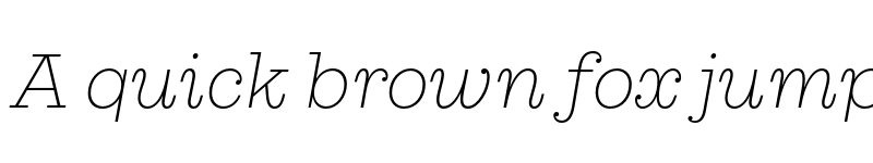 Preview of FONTSPRING DEMO - Lagom Ultralight Italic Regular font