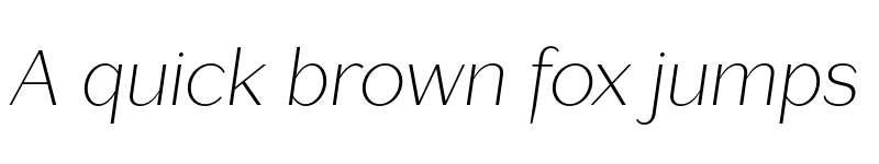 Preview of FONTSPRING DEMO - Lagu Sans ExtraLight Italic font