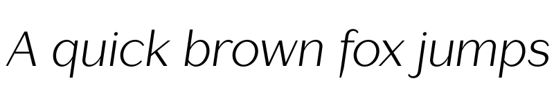 Preview of FONTSPRING DEMO - Lagu Sans Light Italic font