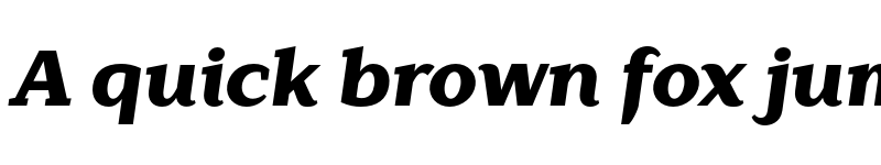 Preview of FONTSPRING DEMO - Lagu Serif Black Italic font