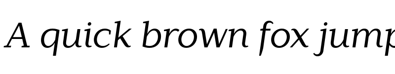 Preview of FONTSPRING DEMO - Lagu Serif Italic font